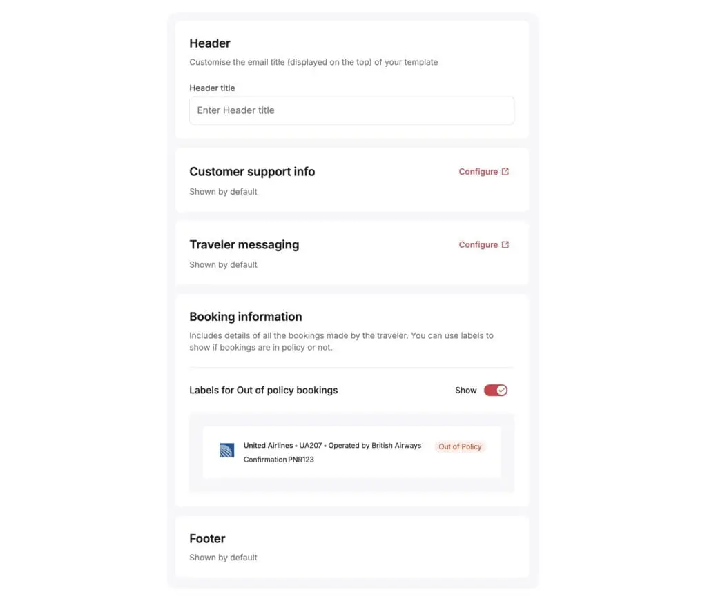 Spotnana's Traveler Messaging functionality.