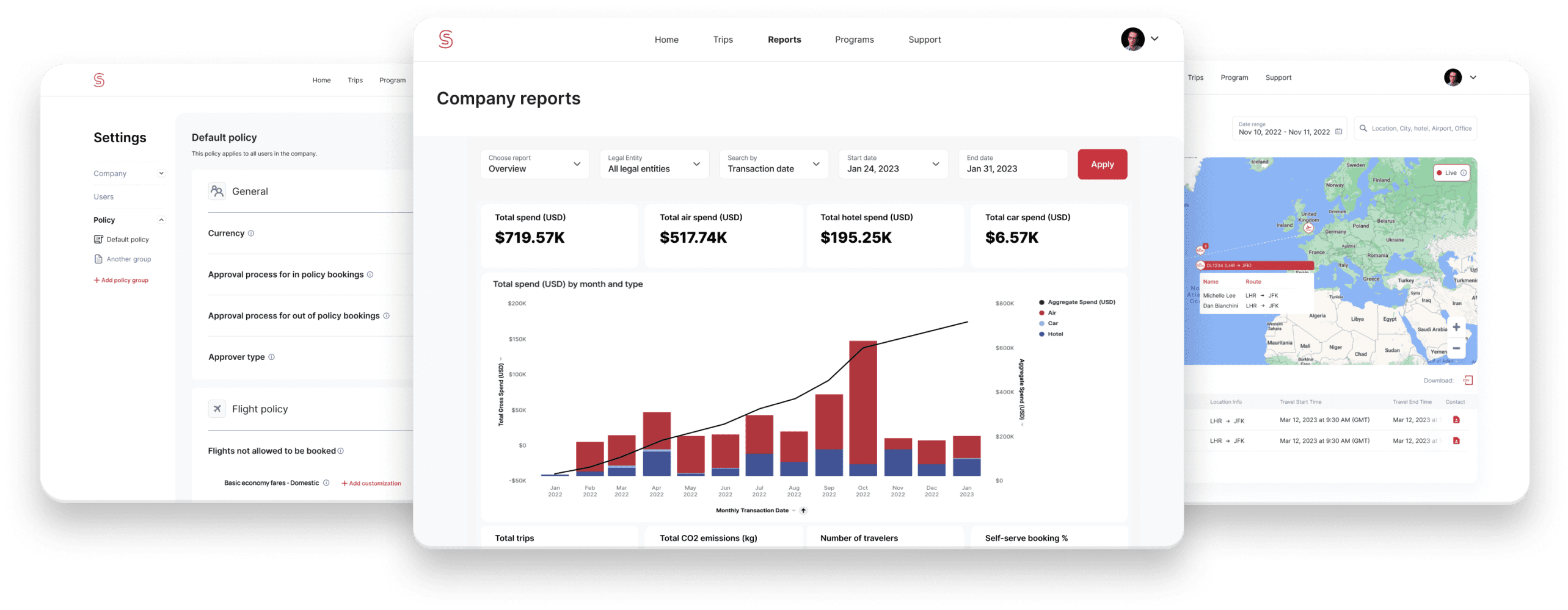 global travel data graphic