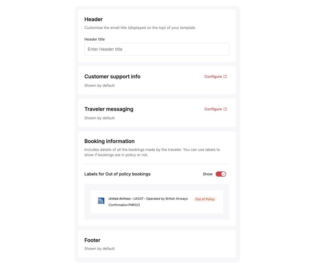 Spotnana's Traveler Messaging functionality.